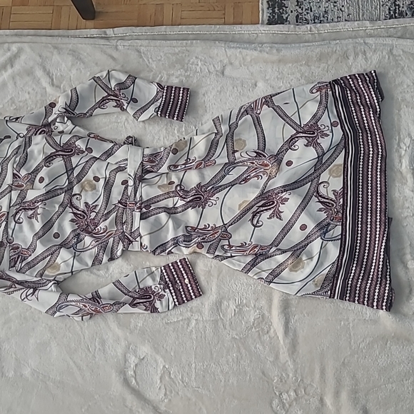 Paisley Maroon Shirt Dress H&M - Picture 7 of 8